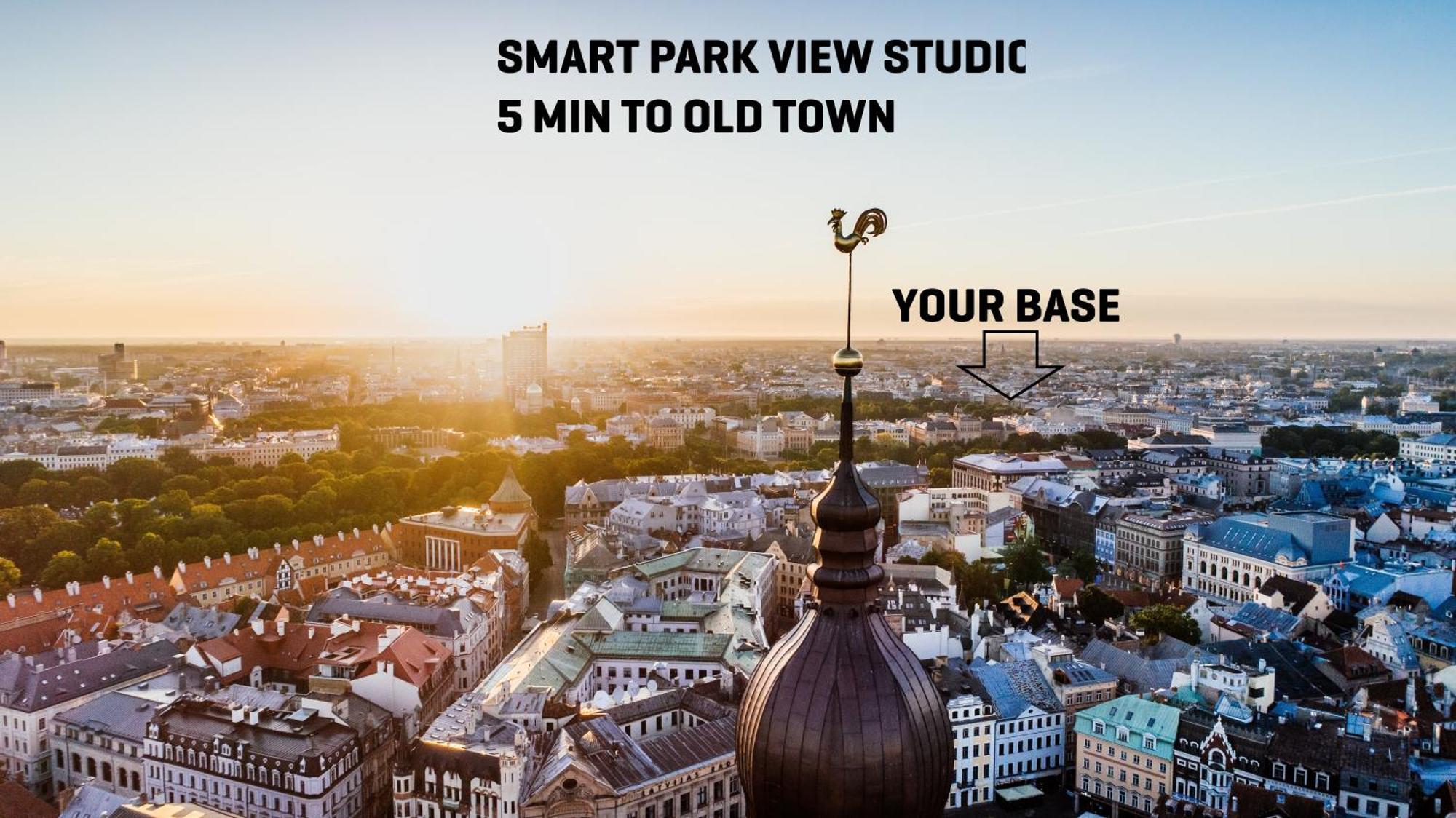 Smart Park View Studio In Heart Of Riga 5 Min To Old Town Exterior photo